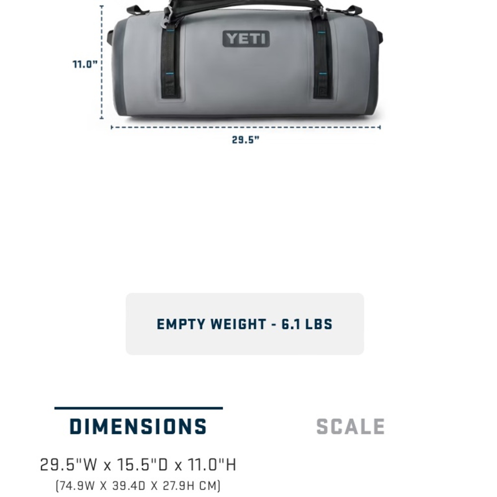 - Yeti 75L waterproof duffel bag - Picture 8 of 8